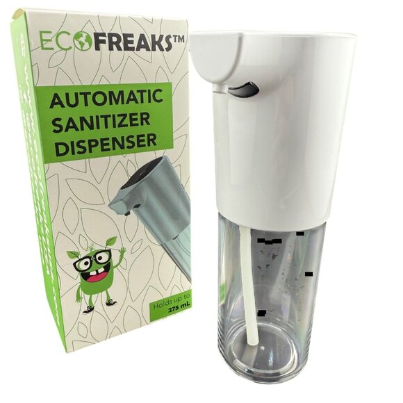 EcoFreaks Automatic Foaming Hand Sanitizer Dispenser Battery Operated 275 mL Whi - Picture 1 of 7